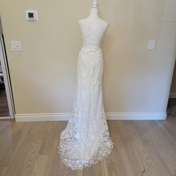 Lulus Ivory Enchanted Eternity Maxi (Bridal), #2006756, Size 8, $325 - Picture 4 of 8